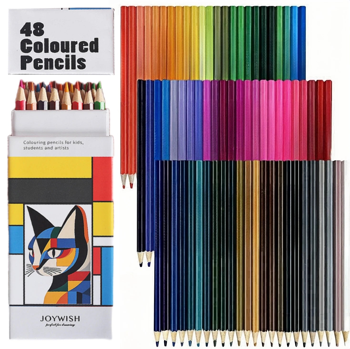 12/18/24/36/48/72 Colored Pencils for Adult Coloring Books, Soft Core, Art Drawing Pencils for Artists Kids Beginners, Coloring