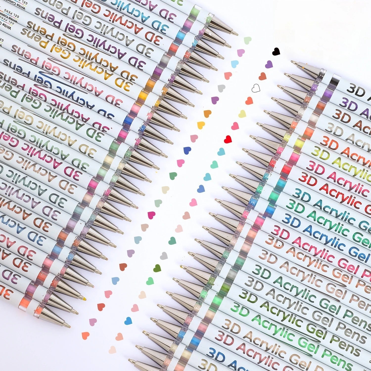 3D Acrylic Gel Pen, Quick-Drying Ink Gel Pen, Graffiti Painting Set, Can Take Notes, Mark, Greeting Cards, Fill in Colors